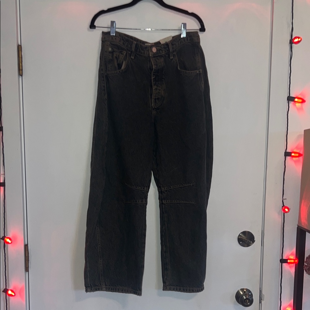 Free People Mid-Rise Barrel Jeans